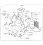 Diagram for Hyundai Santa Fe Blend Door Actuator - 97226-38000