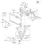 Diagram for Hyundai Santa Fe Engine Oil Cooler - 25460-26510