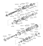 Diagram for 2000 Hyundai Santa Fe Transfer Case Bearing - 43220-3A040
