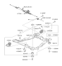 Diagram for Hyundai Santa Fe Front Cross-Member - 62401-26020
