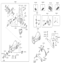 Diagram for Hyundai Spindle Nut - 54559-22100