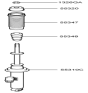 Diagram for 2001 Hyundai Santa Fe Shock Absorber - 55311-39300