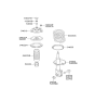 Diagram for Hyundai Santa Fe Shock Absorber - 54650-26000