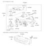 Diagram for Hyundai Santa Fe A/C Switch - 97250-26100