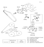 Diagram for Hyundai Santa Fe Water Pump Gasket - 25124-39010