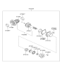 Diagram for 2000 Hyundai Santa Fe Transfer Case Bearing - 47364-39000
