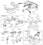 Diagram for Hyundai Sonata Door Jamb Switch - 93560-25100