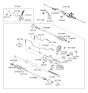 Diagram for 2001 Hyundai Santa Fe Steering Gear Box - 57710-26500-RM