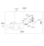 Diagram for Hyundai Santa Fe Light Socket - 92419-26010
