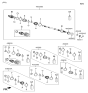 Diagram for 2006 Hyundai Santa Fe Drive Shaft - 49501-26860