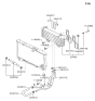 Diagram for 2006 Hyundai Santa Fe Oil Cooler Hose - 25420-26300
