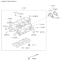 Diagram for 2000 Hyundai Santa Fe Knock Sensor - 39320-35561