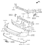 Diagram for 2002 Hyundai Santa Fe Bumper - 86610-26900