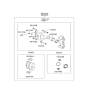 Diagram for Hyundai Santa Fe Brake Pad Set - S5830-226A1-0NA