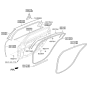 Diagram for Hyundai Equus Weather Strip - 83165-3N002