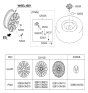 Diagram for Hyundai Equus Spare Wheel - 52910-3N260