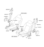 Diagram for 2014 Hyundai Equus Seat Belt - 88880-3N570-RY
