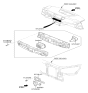 Diagram for 2014 Hyundai Equus A/C Switch - 97250-3N800-GU