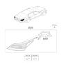 Diagram for Hyundai Equus Tail Light - 92401-3N510