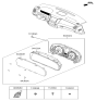 Diagram for 2015 Hyundai Equus Instrument Cluster - 94035-3N107
