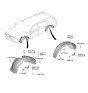 Diagram for Hyundai Palisade Mud Flaps - 86842-S8000