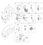 Diagram for Hyundai Palisade Parking Assist Distance Sensor - 99110-S8100