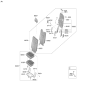 Diagram for Hyundai Palisade Seat Cover - 89A46-S8450-UDA