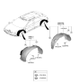 Diagram for 2024 Hyundai Ioniq 5 Wheelhouse - 86812-LI000