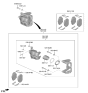 Diagram for 2025 Hyundai Ioniq 6 Brake Caliper - 58190-GIA00