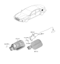 Diagram for Hyundai Genesis G70 Fuel Filler Housing - 81595-G9000