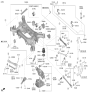 Diagram for Hyundai Genesis G70 Rear Crossmember - 55405-G9000