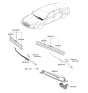 Diagram for 2024 Hyundai Genesis G70 Wiper Arm - 98321-G9000