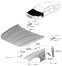 Diagram for Hyundai Genesis G70 Fender - 66320-G9100
