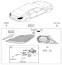 Diagram for Hyundai Genesis G70 Tail Light - 92402-G9210