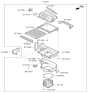 Diagram for 2026 Hyundai Genesis GV80 Cabin Air Filter - 97133-T6500