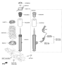 Diagram for Hyundai Genesis G70 Shock And Strut Mount - 55310-J5000