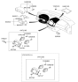 Diagram for 2006 Hyundai Elantra Steering Column Cover - 84853-2H000-7U