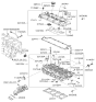 Diagram for Hyundai Elantra Valve Cover Gasket - 22441-23800