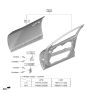 Diagram for 2025 Hyundai Tucson Door Hinge - 79325-1Y310