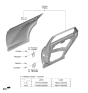Diagram for 2025 Hyundai Tucson Door Hinge - 79320-2E010
