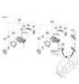 Diagram for 2024 Hyundai Elantra Car Mirror - 85110-L1000