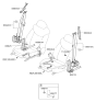 Diagram for 2016 Hyundai Elantra GT Seat Belt - 88820-A5500-TX