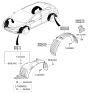 Diagram for Hyundai Elantra GT Wheelhouse - 86812-A5500