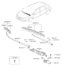 Diagram for Hyundai Wiper Linkage - 98120-A5000