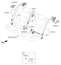 Diagram for 2016 Hyundai Elantra GT Seat Belt - 89820-A5500-RY