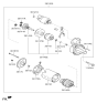 Diagram for Hyundai Accent Starter Motor - 36100-2B804