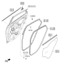 Diagram for 2019 Hyundai Accent Door Seal - 83140-J0000