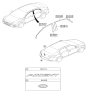 Diagram for 2019 Hyundai Accent Emblem - 86341-J0000