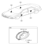 Diagram for Hyundai Accent Car Speakers - 96330-H9000