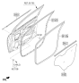 Diagram for 2019 Hyundai Accent Door Seal - 82220-J0000